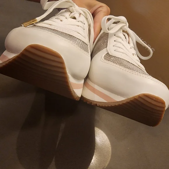 🩷✨️🩷Michael Kors Monique Glitter Trainer Sneakers Brand new ✨️ size 8 - Picture 5 of 11